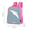 Blauw met Pteranodon dino Kinderrugzak - Roze middel -productfoto_formaten