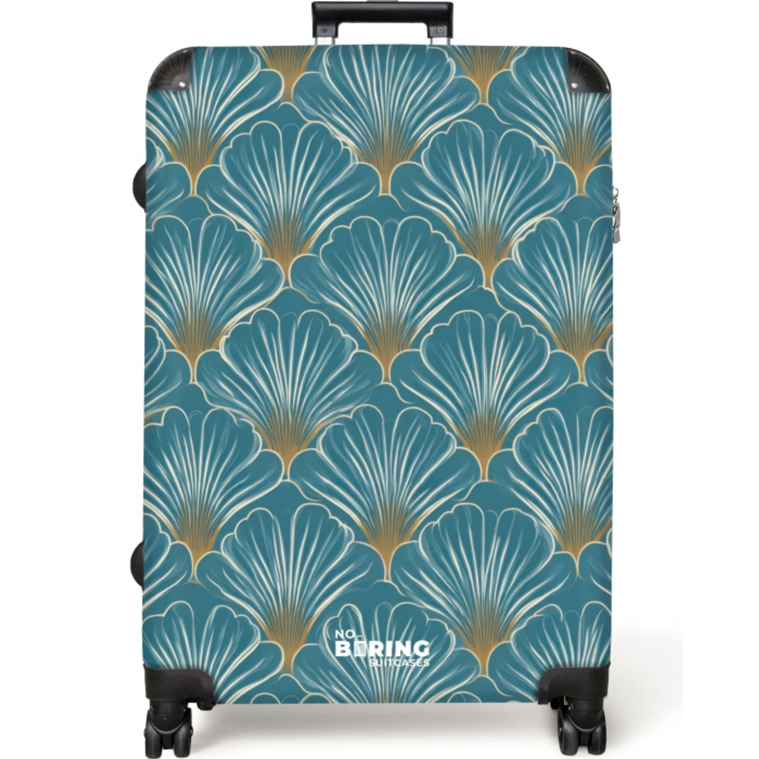 Symmetrisch - Patroon - Blauw NBS - Large koffer - Volwassenen Unisex groot -zzzzzzzzkaufland2