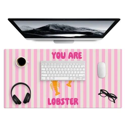 Lobster - Love - Valentijn Muismat XXL klein -3d