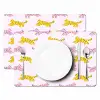 Geel - Roze - Katten - Wit Placemat vinyl groot 368 -zzsfeer2_Kitchenyeah-website
