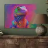 Kameleon - Dieren - Neon - Kleur PET vilt klein -sfeer2