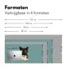 Kat - Zwart - Koffie - Minimalistisch Muismat XXL klein -sfeer5