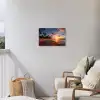 Palmbomen bij Zonsondergang Tuinposter op houten frame 2 cm dik klein -sfeer1