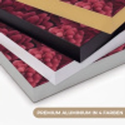 Dahlias - Bloemen - Rood Textielframe zwart klein 947 -USP_kleurenDE