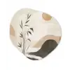 Japandi - Landschap - Beige Wandcirkel Organisch Plexiglas middel -3d