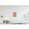 Simmer - Hartjes - Strepen - Roze textielposter latten blank klein -kinderkamer