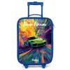 Sportauto - Groen - Verfstrepen - Kleuren Kinderkoffer - Blauw klein -zz3dotto