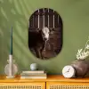 Kalf - Oormerk - Houten stal Wandcirkel Ovaal Forex klein -sfeer2