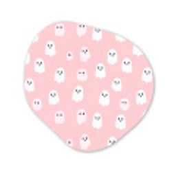 Spookjes - Patroon - Roze Wandcirkel Organisch Forex 3mm klein 629 -3d