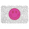 Smiley - Roze - Stippen WCmat klein -3d