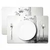 Bamboestammen - Water - Minimalistisch - Wit Placemat vinyl groot -zzsfeer2_Kitchenyeah-website