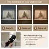 Kerstboom - Versierd - Kleurrijk Light Box met batterij (Wandlamp) middel -USP_lichtkleurNL