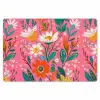 Roze - Bloemen - Wit - Oranje Placemat vinyl groot -zzsfeer1_Kitchenyeah-website