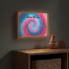 Spiraal - Roze - Blauw Light Box met batterij (Wandlamp kind) middel -sfeer5_kind
