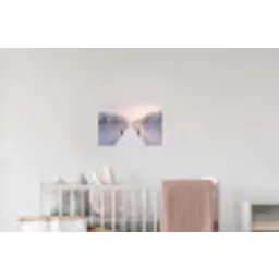 Steiger - Meer - Mist - Winter - Serene Muursticker klein -kinderkamer