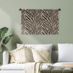 Zebra - Klassiek - Zwart Wandkleed katoen klein 269 -sfeer7