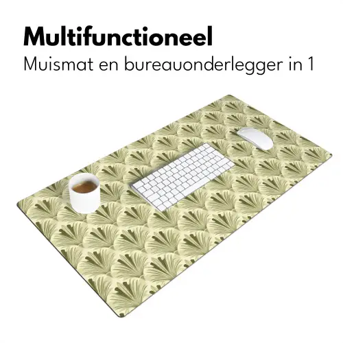 Klassiek - Waaier - Groen Muismat XXL klein 681 -sfeer4