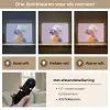 Papegaai - Koksmuts - Paars - Cute Light Box met batterij (Wandlamp) middel -USP_lichtkleurNL