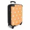 Oranje stippen patroon NBS - Handbagage koffer - Kinderen Unisex middel -productfoto_3d