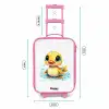 Lief eendje met blauwe ogen en waterspetters Kinderkoffer - Roze klein -productfoto_formaten