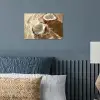 Kokosnoot - Water - Beige - Spetters poster papier klein -sfeer2