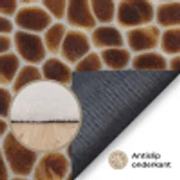 Schildpad - Patroon - Bruin Vloerkleed Rechthoek klein 1091 -uniquesellingpoint_antislip_NL_DE