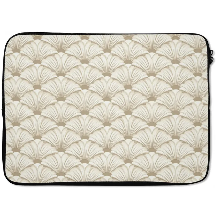 Klassiek - Art - Beige laptophoes neopreen klein 279 -zkaufland3dotto