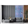 Paars - Blauwe - Muur fotobehang vinyl groot 64 -bank
