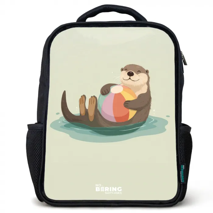 Otter - Strandbal - Water Rugzak - Zwart middel -3d