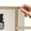 Rechthoeken - Penseelstreken - Abstract - Zwart Light Box met batterij (Wandlamp) middel -USP_websiteprintNL