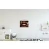 Goud - Lippen - Kunst textielposter latten blank klein -kinderkamer