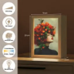 Vrouw - Appels - Rood - Bladeren Light Box met kabel (Tafellamp) klein -USP_websiteoverzichtDE