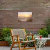 Zonsondergang - Duinen - Zee Tuinposter op houten frame 2 cm dik klein -sfeer3
