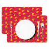 Roze - Mango - Blauwe - Streepjes Placemat vinyl groot 368 -zzsfeer2_Kitchenyeah-website