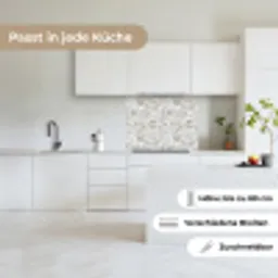 Wit - Penseelstreken - Reliëfeffect keuken achterwand 2 middel 865 -sfeer4_DE