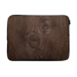 Houtnerf - Textuur - Patroon - Bruin - Rustiek laptophoes neopreen klein -3d