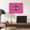 Minimalistisch - Oog - Roze PET vilt klein -sfeer5
