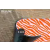 Strepen - Dynamisch - Oranje Placemat vinyl groot 368 -closeup