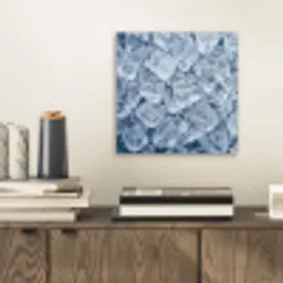 Ijsblokjes - Water - Blauw aluminium wit klein -sfeer1