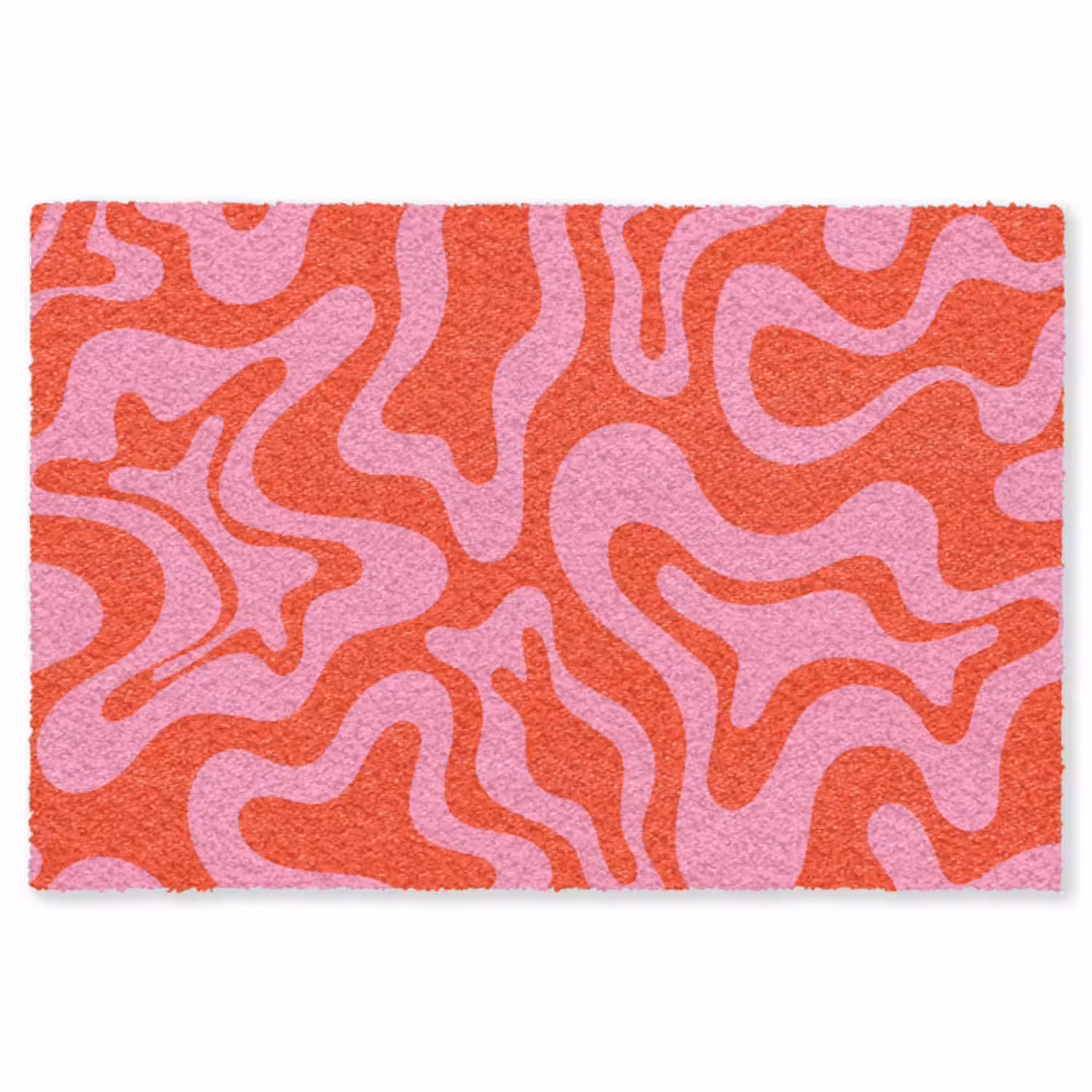 Fußmatte - Abstrakt - Muster - Rot - Rosa - Minimalistisch
