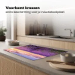Lavendel - Veld - Natuur - Paars Inductie beschermer vinyl 3mm klein -sfeer1