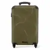 Abstract - Donkergroene line-art NBS - Handbagage koffer - Kinderen Unisex middel -productfoto_recht