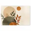 Vormen - Rond - Bladeren - Beige Placemat vinyl groot -zzsfeer1_Kitchenyeah-website