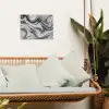 Marmer - Patronen - Grijs - Marmerlook - Zwart tuinposter los doek klein -sfeer7