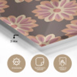 Bloemen - Patroon - Bruin plexiglas 5mm klein 11 -wsfeer2_DE