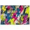 Bliksemschichten - Patroon - Marmer - Kleuren poster papier klein -3d
