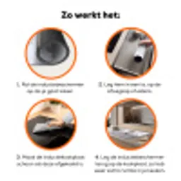 Hert - Sneeuw - Bos - Dieren - Vertederend Inductie beschermer vinyl 3mm klein -zzzzzzz-td-werking