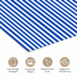 Klassiek - Strepen - Blauw poster papier klein 62 -tcloseup_DE