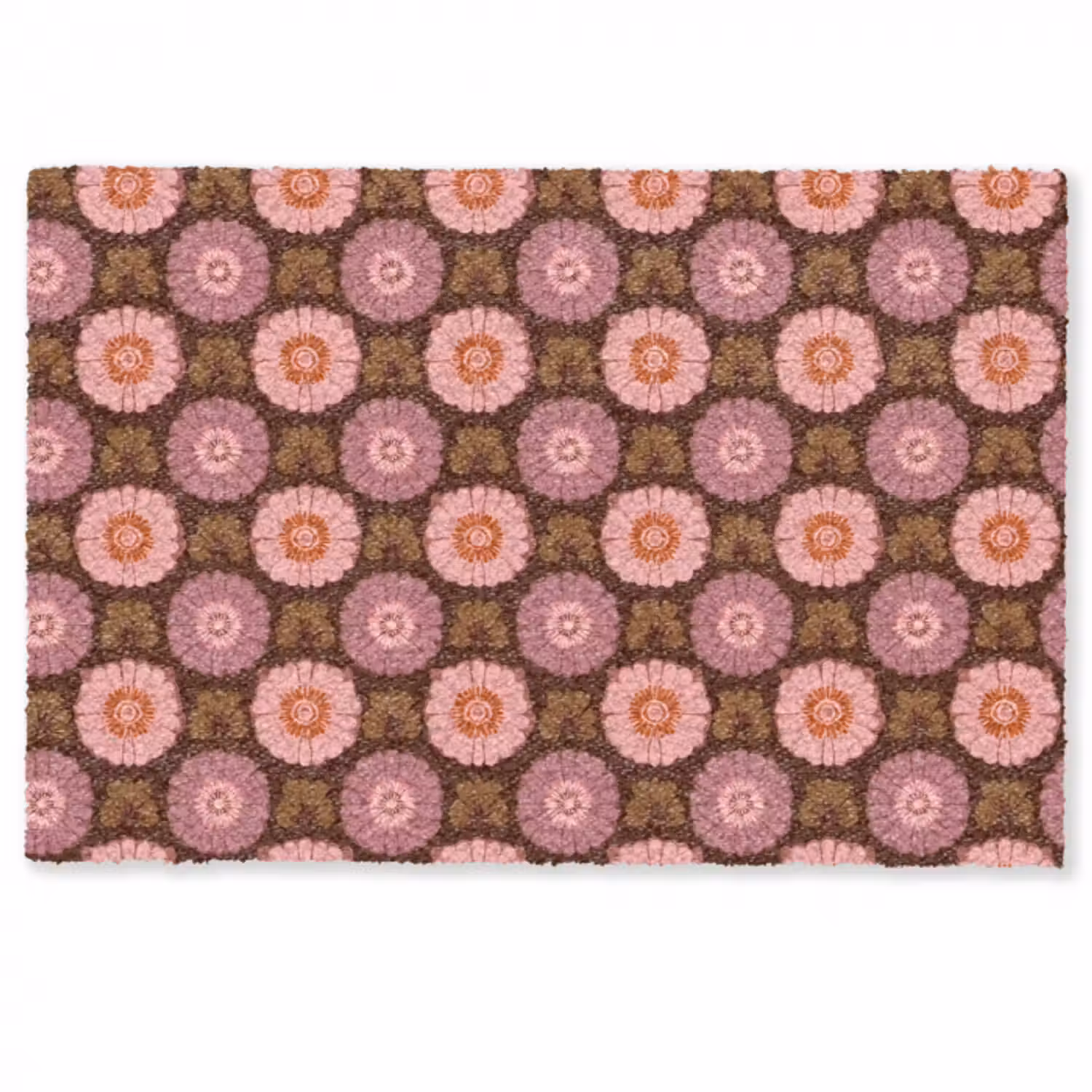 Fußmatte - Retro - Gänseblümchen - Rosa
