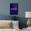 Badass - Panterpint - Schaduw - Roze fotolijst zwart zonder passe partout klein -sfeer3